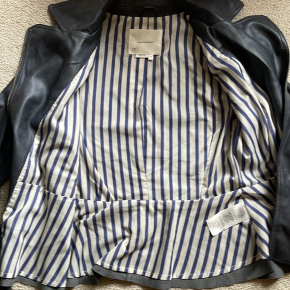 Anthropologie Moto Faux Leather Jacket Size XSmall - Picture 4 of 8